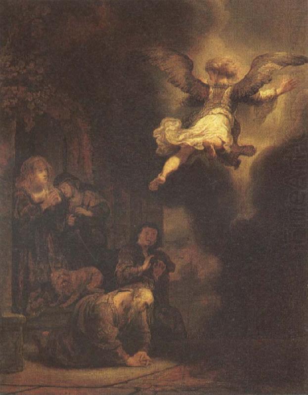 The Angel Leaving Tobias and His Family, REMBRANDT Harmenszoon van Rijn